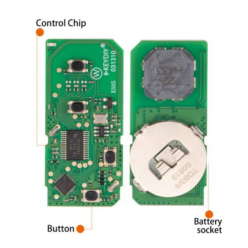KEYDIY KD TB36-2 for Toyota for Lexus Universal Smart Remote Key 2 Buttons With 8A Transponder 5pcs/lot