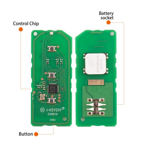 KEYDIY KD ZB51-3 Smart Remote Key for Motorcycle Type 3 Buttons 5pcs/lot