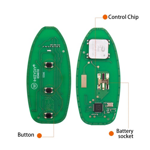 KEYDIY KD ZB03-3 Smart Remote Key for Nissan Type 2+1 Buttons 5pcs/lot
