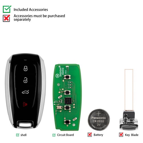 KEYDIY KD ZB41-4 Smart Remote Key for Subaru Type 3+1 Buttons 5pcs/lot