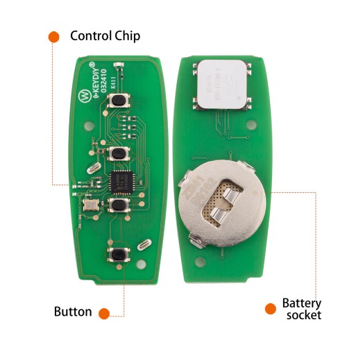 KEYDIY KD ZB41-4 Smart Remote Key for Subaru Type 3+1 Buttons 5pcs/lot