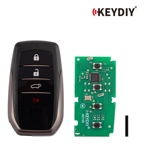KEYDIY KD ZB35-4 Smart Remote Key for Toyota Type 3+1 Buttons 5pcs/lot