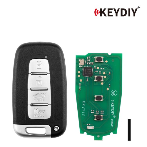 KEYDIY KD ZB04-4 Smart Remote (Right Slot) for Hyundai Type 3+1 Buttons 5pcs/lot