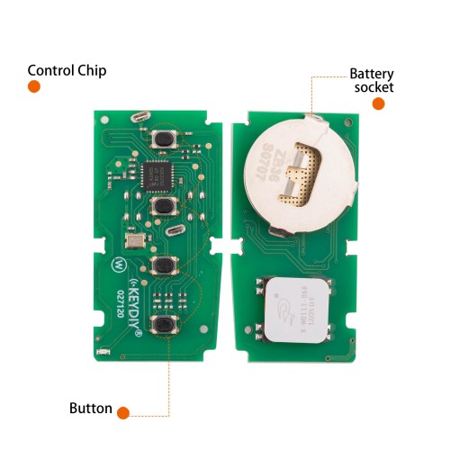KEYDIY KD ZB36-4 Smart Remote Key for Toyota Type 3+1 Buttons 5pcs/lot