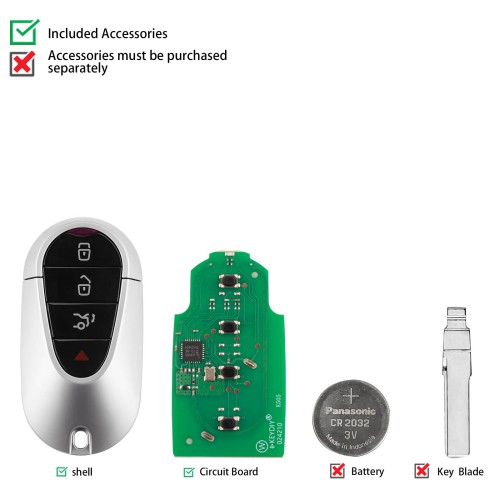 KEYDIY KD ZB29-4 Smart Remote Key for MB Maybach Type 3+1 Buttons 5pcs/lot