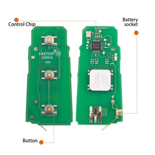 KEYDIY KD ZB37-3 Smart Remote Key for VW Type 3 Buttons 5pcs/lot
