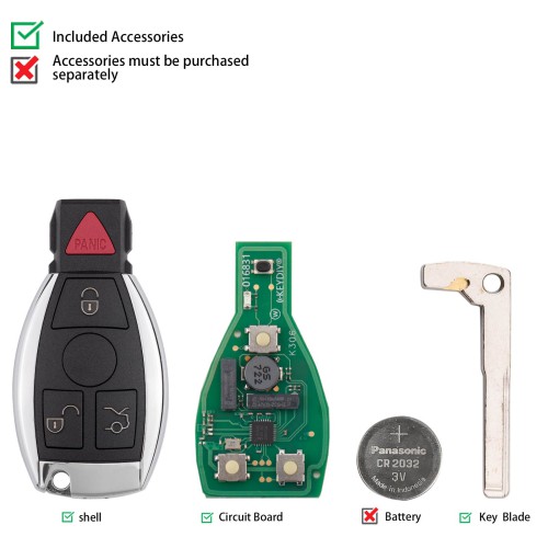 KEYDIY KD ZB31 Smart Remote Key for Benz Type 3+1 Buttons 5pcs/lot