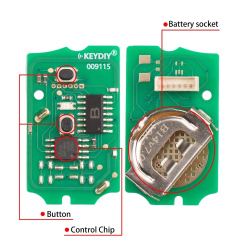 KEYDIY KD B14-2 Flip Remote Key for Mazda Type 2 Buttons 5pcs/lot