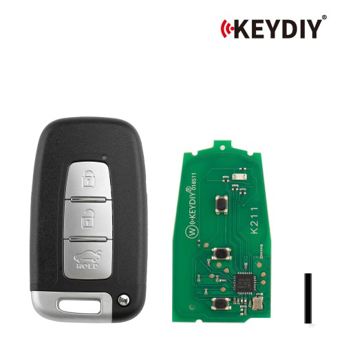KEYDIY KD ZB04-3 Smart Remote Key (Middle Slot) for Hyundai Type 3 Buttons 5pcs/lot