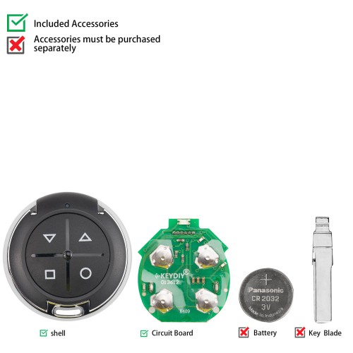 KEYDIY KD B31-4 Garage Remote Key Symbol Version 4 Buttons 5pcs/lot