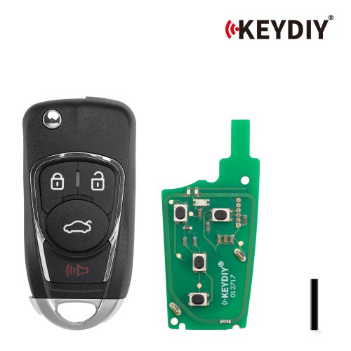 KEYDIY KD B22-4 Flip Remote Key for Buick Type 3+1 Buttons 5pcs/lot