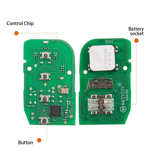 KEYDIY KD ZB46-3 (Start) Smart Remote Key for Honda Type 3 Buttons 5pcs/lot