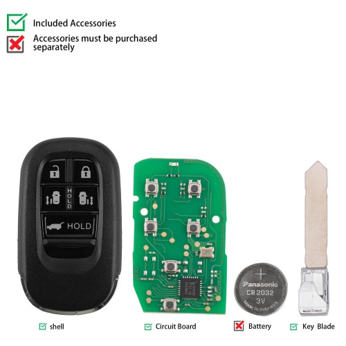 KEYDIY KD ZB46-5 Smart Remote Key 5 Buttons 5pcs/lot