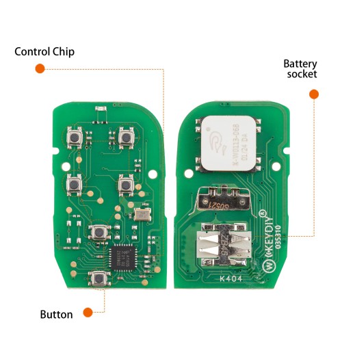 KEYDIY KD ZB46-5 Smart Remote Key 5 Buttons 5pcs/lot