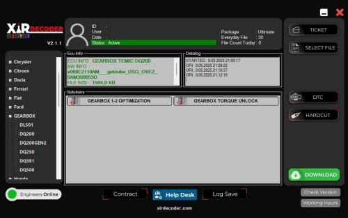 (30 Files Per Day) XirDecoder DTC - Chip Tuning - All Solutions Software Ultimate Version Supports Stage 1-2 Tuning