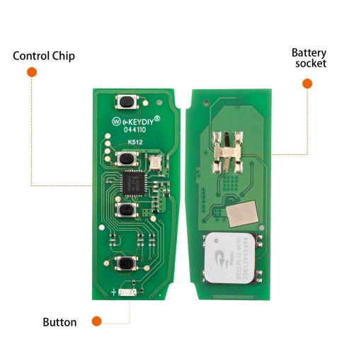KEYDIY KD ZB64 Smart Remote Key 4 Buttons
