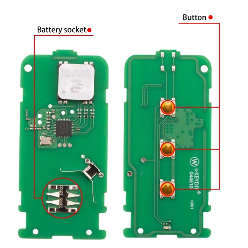 KEYDIY KD ZB65-3 Smart Remote Key for Mitsubishi Type 3 Buttons One Piece