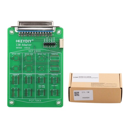 KEYDIY 13# Remote Chip Reading Adapter for Reading Chip Data from Water-damaged or Broken 5C & 5D Keys work with KD-MAX KD-MX4