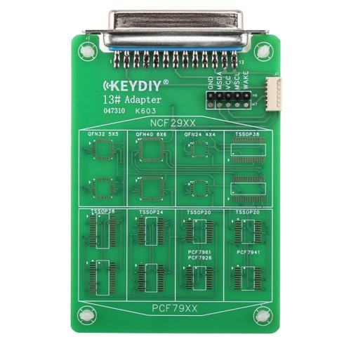 KEYDIY 13# Remote Chip Reading Adapter for Reading Chip Data from Water-damaged or Broken 5C & 5D Keys work with KD-MAX KD-MX4