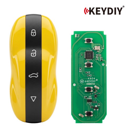 KEYDIY ZB71-4 Smart Key Amber Yellow For 46, 47, 48, 49, 4A, MQB48, 5C Chip Types 1pc