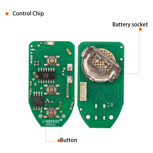KEYDIY KD B20-3 Remote Key for Hyundai Azera Type 3 Buttons 5pcs/lot