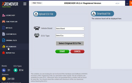 (Get 3 Months License for FREE) XRemover AI Chip Tuning Annual 12 Months Software License Up to 20 Tuning Files Per Day Supports Stage 1