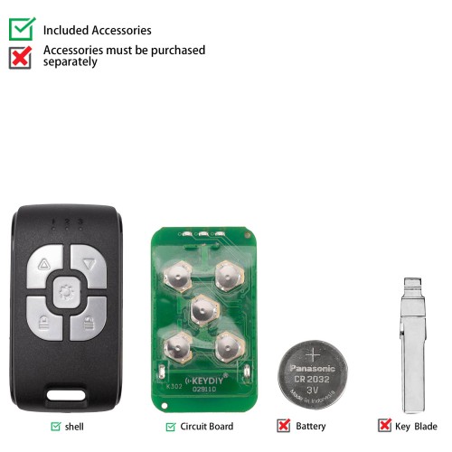 KEYDIY KD CS01 Cloud Key Face to Face Copy All In One Garage Remote Key 5 Buttons 225-915Mhz