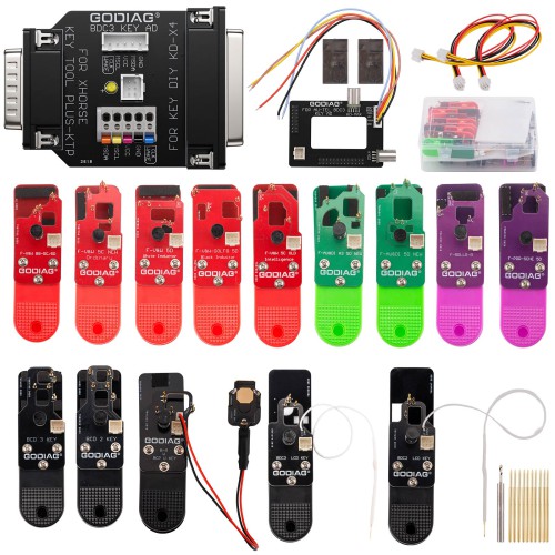 GODIAG BCP U KEY BDC2 BDC3 14-in-1 Adapter Kit for 5C/ 5D Encrypted Key Programming & Matching Supports KD-MAX, KD-X4