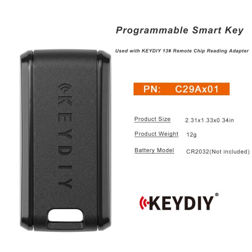 Keydiy C29Ax01 Smart Key Specially for Smart Keys with NXP Chip Which Cannot be Generated 5pcs/lot