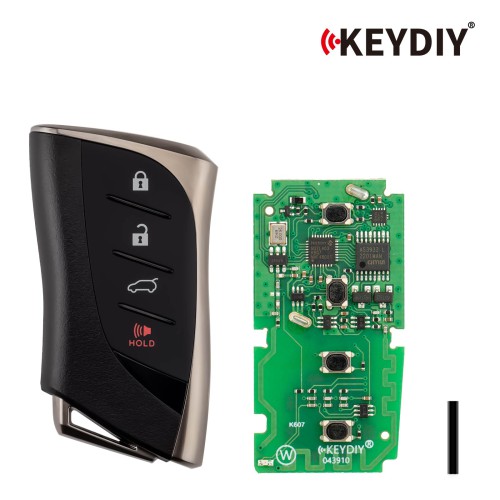KEYDIY TIB42-4 Smart Remote Key for Toyota Type 3 Buttons