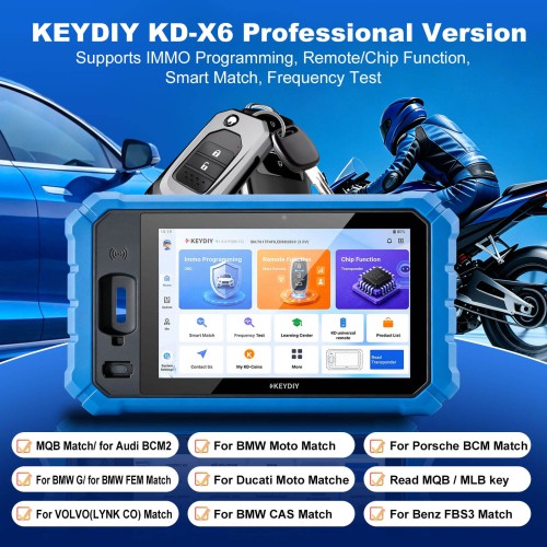 2026 KEYDIY KD-X6 All in One Key Programmer Professional Version with MLB / MQB48 & Benz FBS3 Support