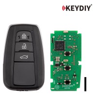 KEYDIY KD TB36-3 Smart Remote Key for Toyota/ Lexus 3 Buttons With 8A Transponder 5pcs/lot