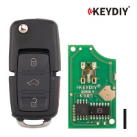 KEYDIY KD B01-3+1 Flip Remote Key for Volkswagen Type 3+1 Buttons 5pcs/lot