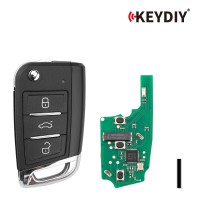 KEYDIY KD ZB15-3 Smart Flip Remote Key for VW Type 3 Buttons 5pcs/lot