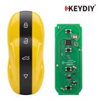 KEYDIY ZB71-4 Smart Key Amber Yellow For 46, 47, 48, 49, 4A, MQB48, 5C Chip Types 1pc